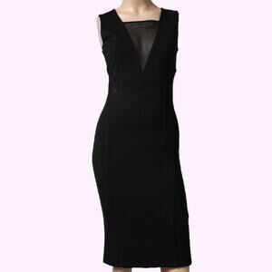 FRENCH CONNECTION Black Sleeveless Sheath Dress